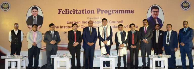 দ্য ইনস্টিটিউট অফ চার্টার্ড অ্যাকাউন্ট্যান্টস অফ ইন্ডিয়া একটি ইন্টারঅ্যাকশন কাম ফেলিসিটেশন প্রোগ্রামের আয়োজন করেছিল কলকাতায়