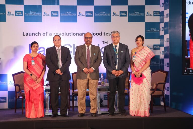 দাতার ক্যান্সার জেনেটিক্সের সহযোগিতায় অ্যাপোলো ক্যান্সার সেন্টার স্তন ক্যান্সারের প্রাথমিক সনাক্তকরণের জন্য বিপ্লবী রক্ত ​​পরীক্ষা চালু করেছে