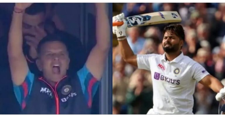 ঋষভের সেঞ্চুরিতে রাহুল দ্রাবিড়ের অমূল্য প্রতিক্রিয়া