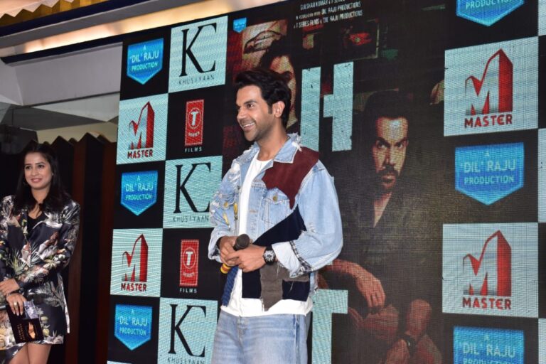 কলকাতায় রাজকুমার রাও তার  ছবি ‘HIT’ এর প্রচারে এলেন