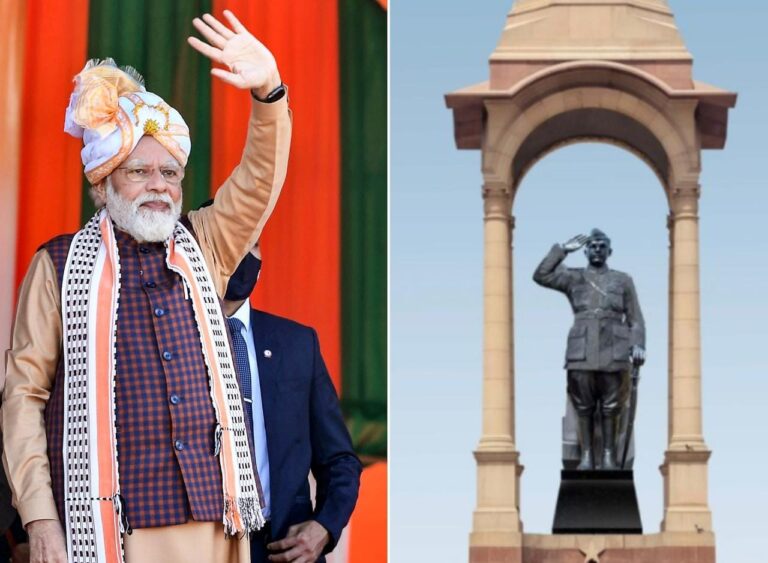 প্রতিশ্রুতি দিয়েছিলেন মোদি তবু ও শেষ পর্যন্ত প্লাস্টিকে মোড়া নেতাজীর মূর্তি