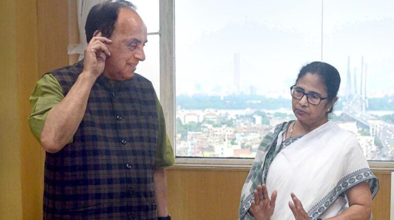 সুব্রহ্মণ্যম স্বামী মমতা বন্দ্যোপাধ্যায়ের সাথে দেখা করেন এবং শুরু হয় জল্পনা